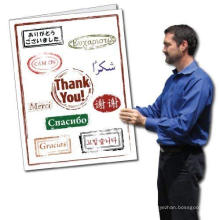 Gruß-Druck-kundenspezifischer Satz druckte reizenden kundenspezifischen Gruß-Dank-Karten mit Umschlag
